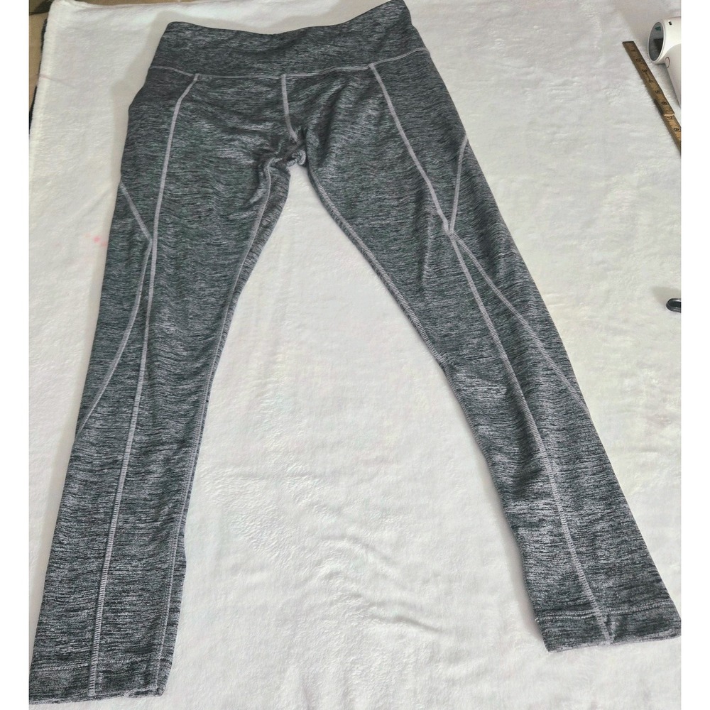 Mondetta Workout Pants Women's Size Large Gray Stretch Tight Fit